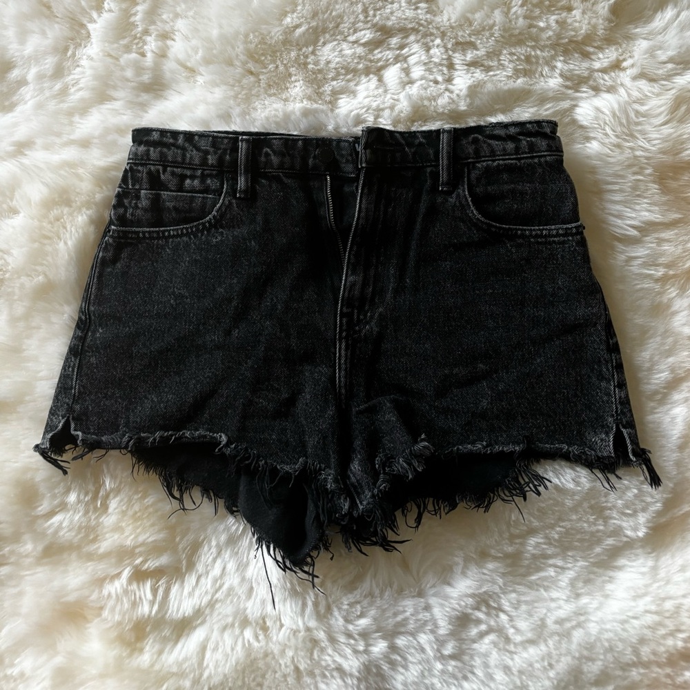 Black Denim Women's Shorts